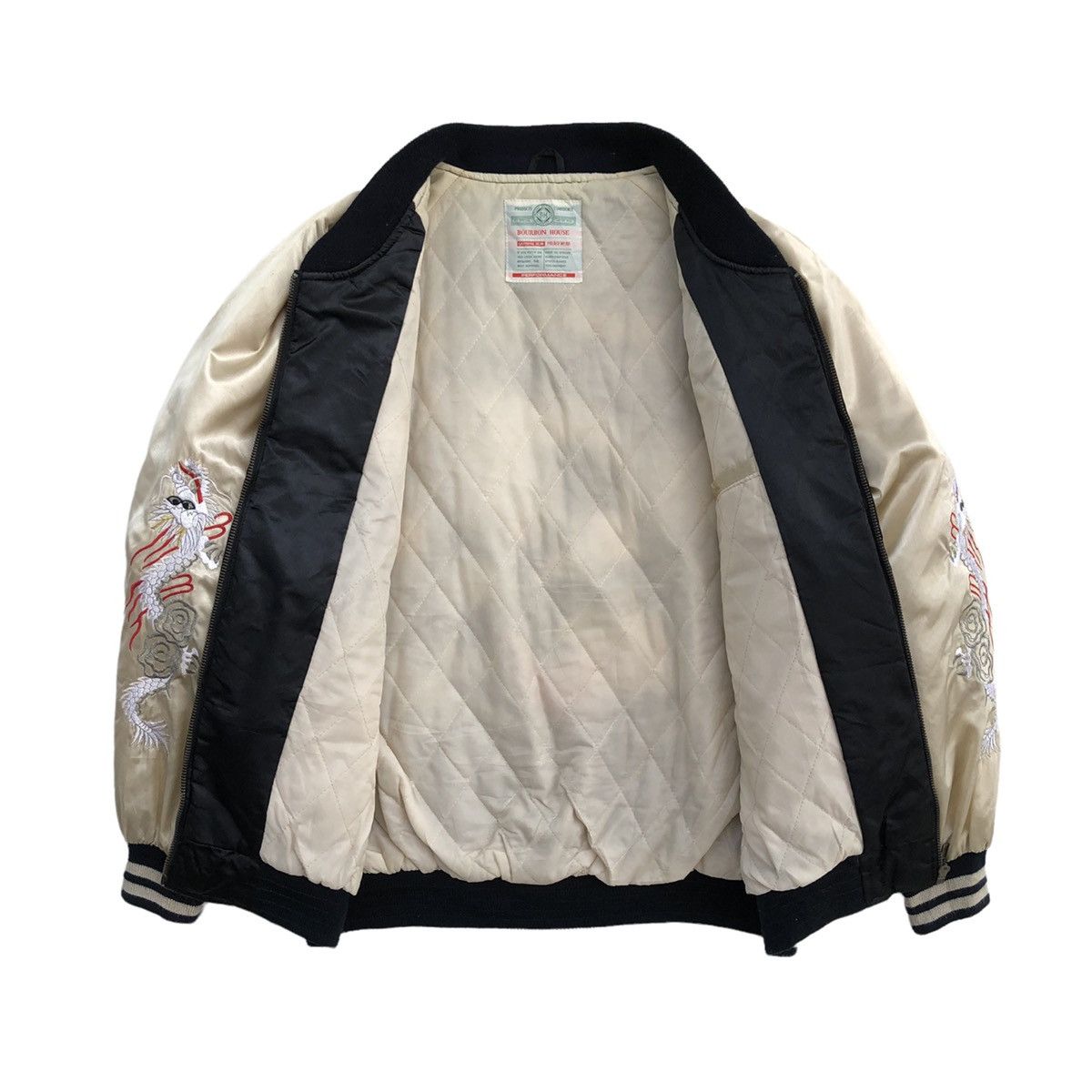 Japanese Brand Bourbon House Yokosuka Dragon Sukajan Jacket Embroidery Logo Size US L / EU 52-54 / 3 - 10 Thumbnail