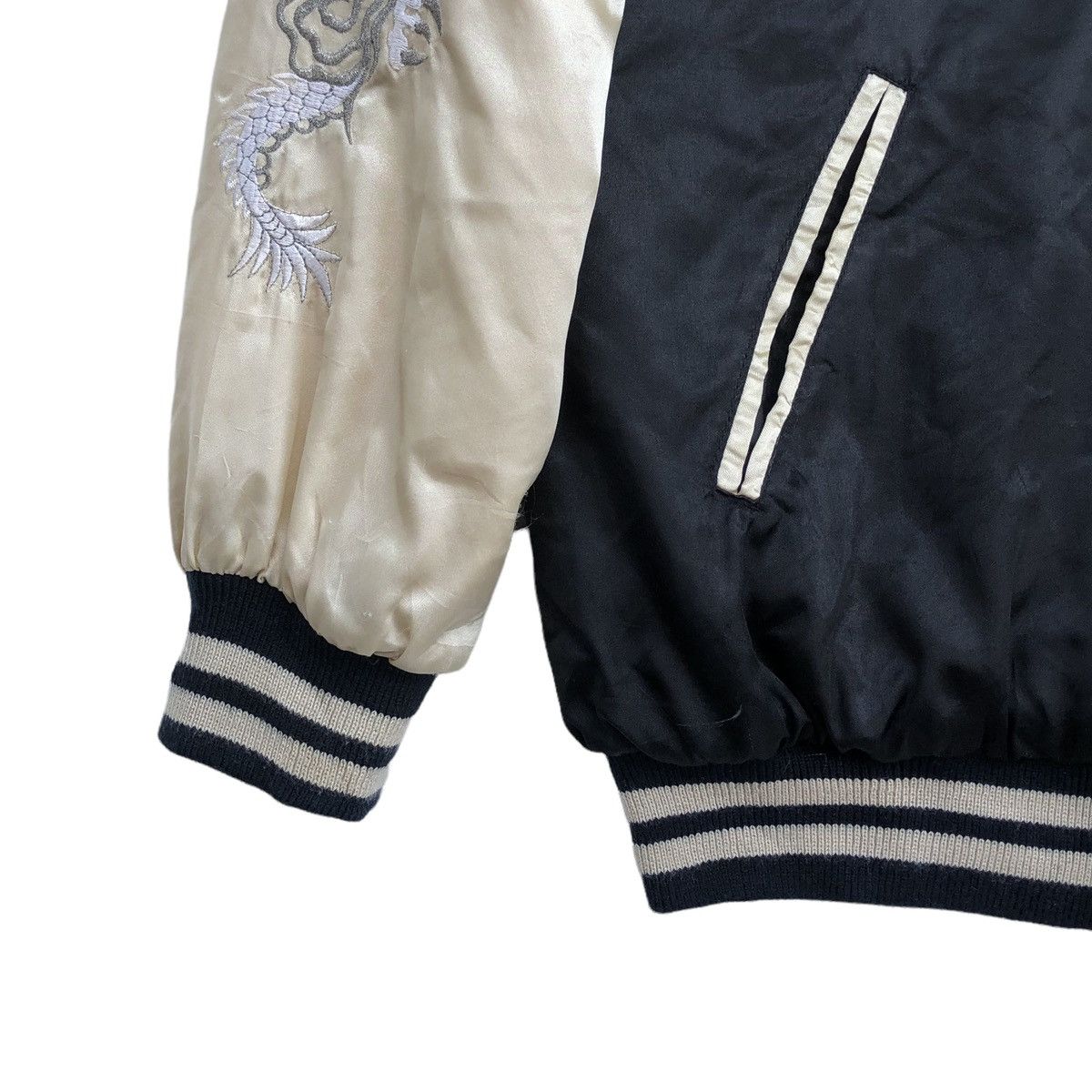 Japanese Brand Bourbon House Yokosuka Dragon Sukajan Jacket Embroidery Logo Size US L / EU 52-54 / 3 - 12 Thumbnail