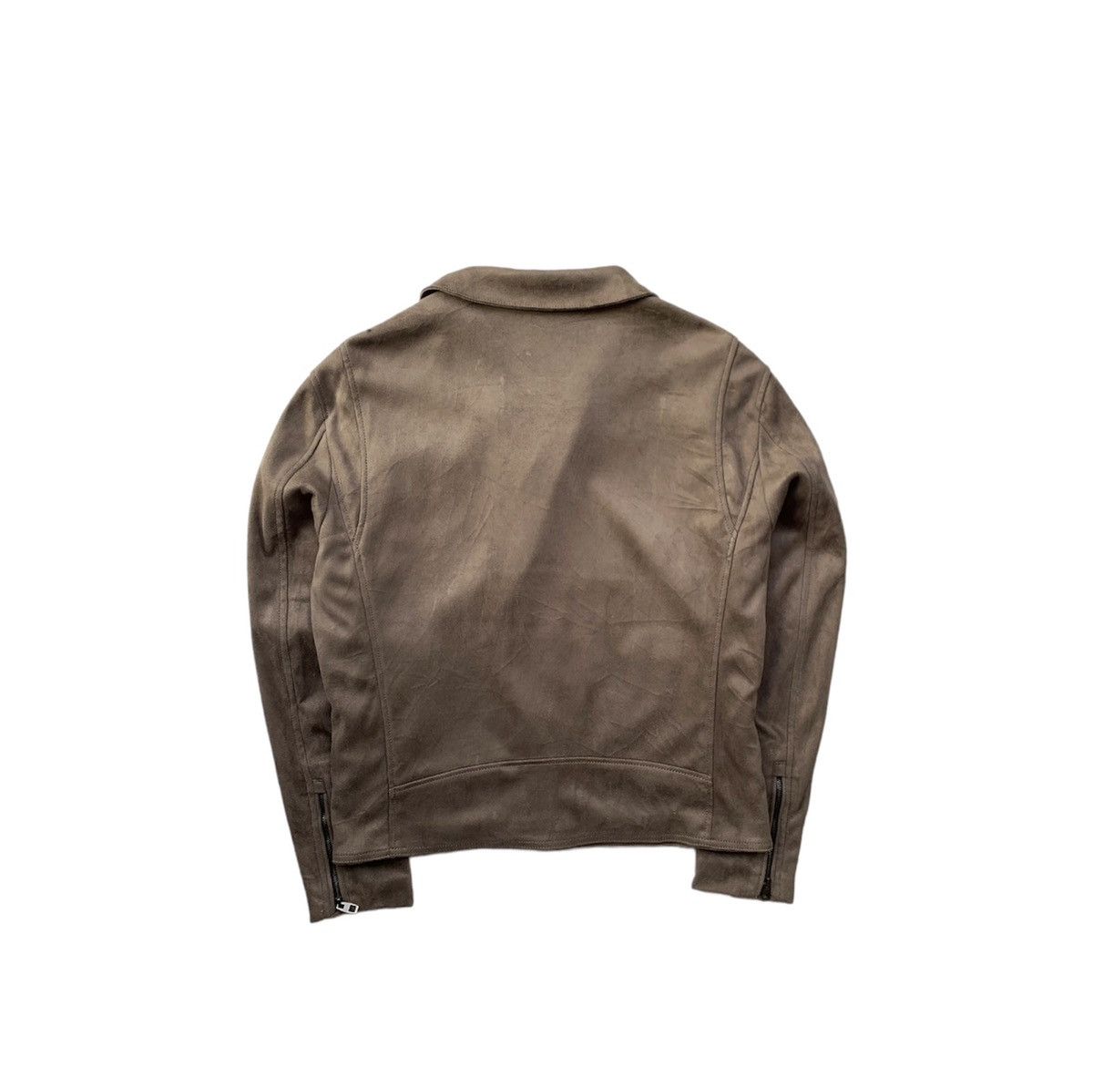Zara 🔥ZARA MAN Double Collar Suede Leather Bikers Jacket Size US L / EU 52-54 / 3 - 6 Thumbnail