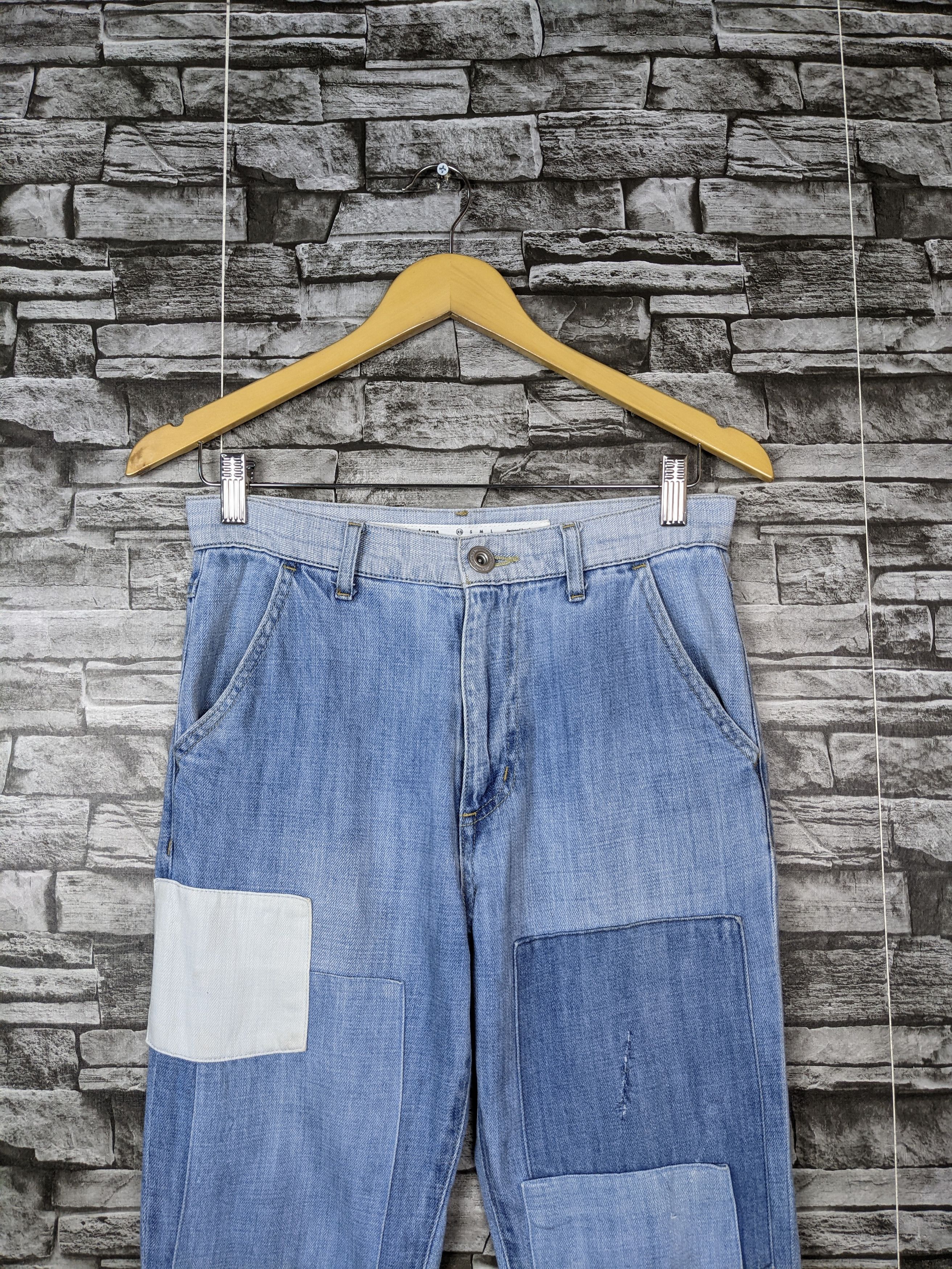 Japanese Brand Vintage Niko And .. Jeans Denim Patchwork Reconstruct Pants Size US 29 - 2 Thumbnail