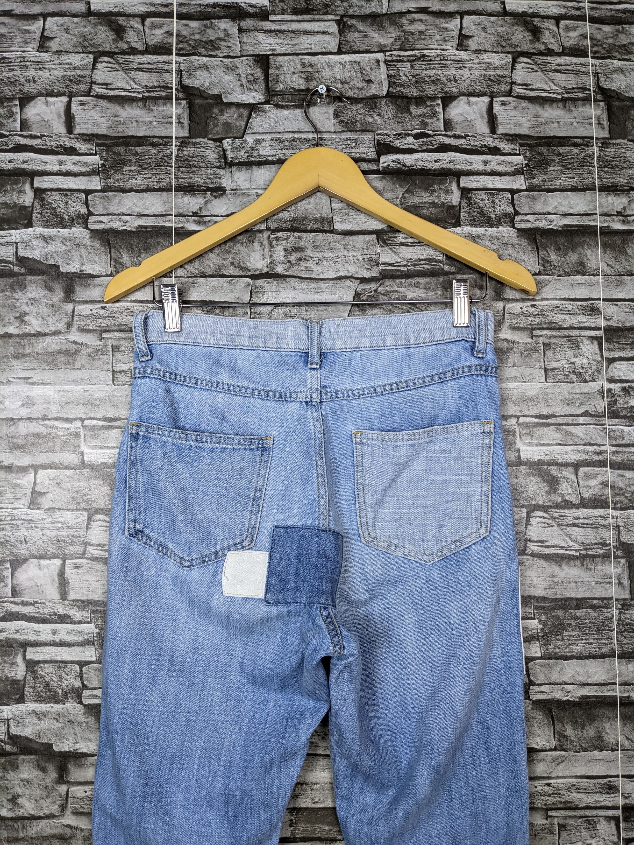 Japanese Brand Vintage Niko And .. Jeans Denim Patchwork Reconstruct Pants Size US 29 - 6 Thumbnail