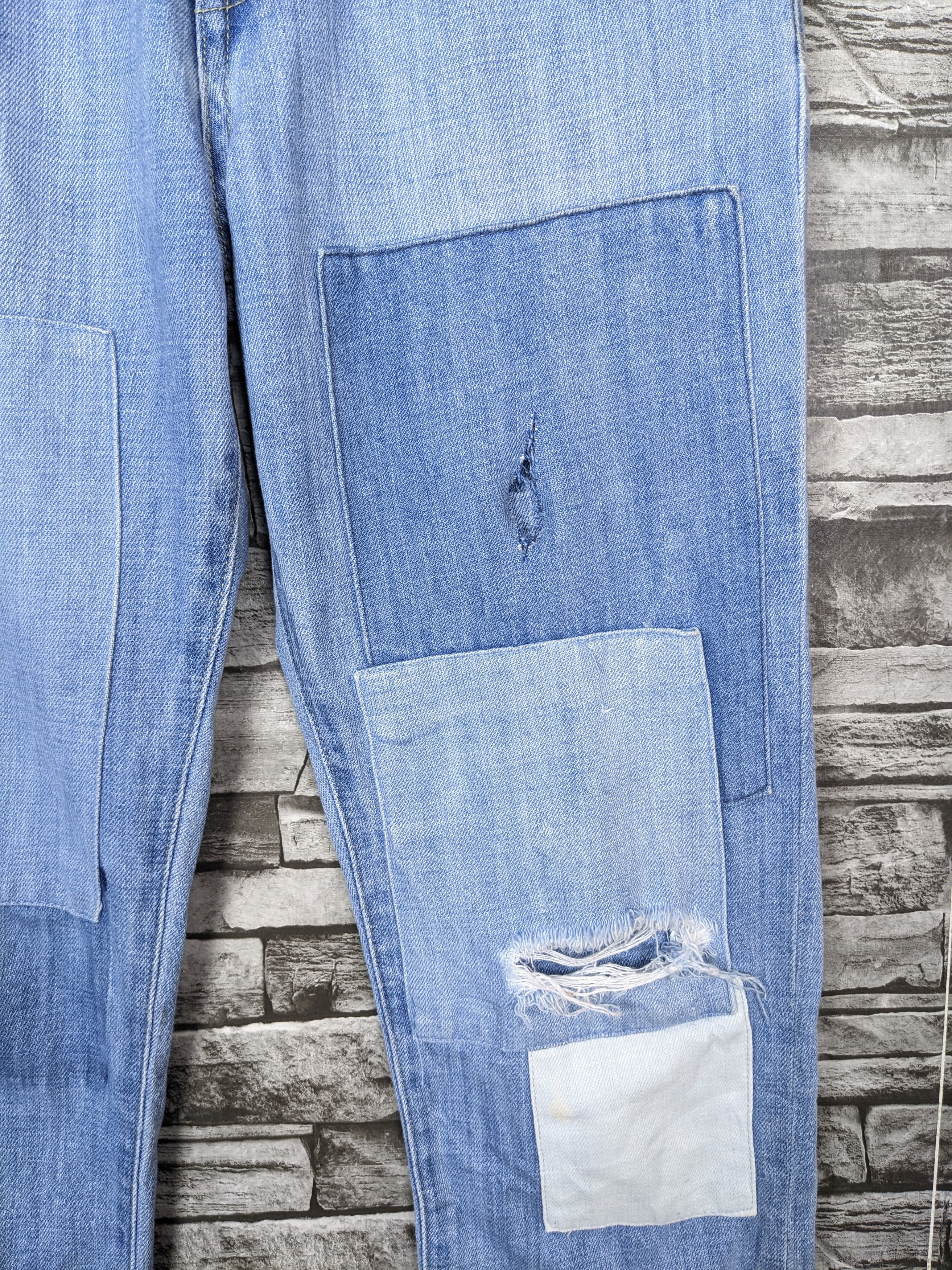 Japanese Brand Vintage Niko And .. Jeans Denim Patchwork Reconstruct Pants Size US 29 - 4 Thumbnail