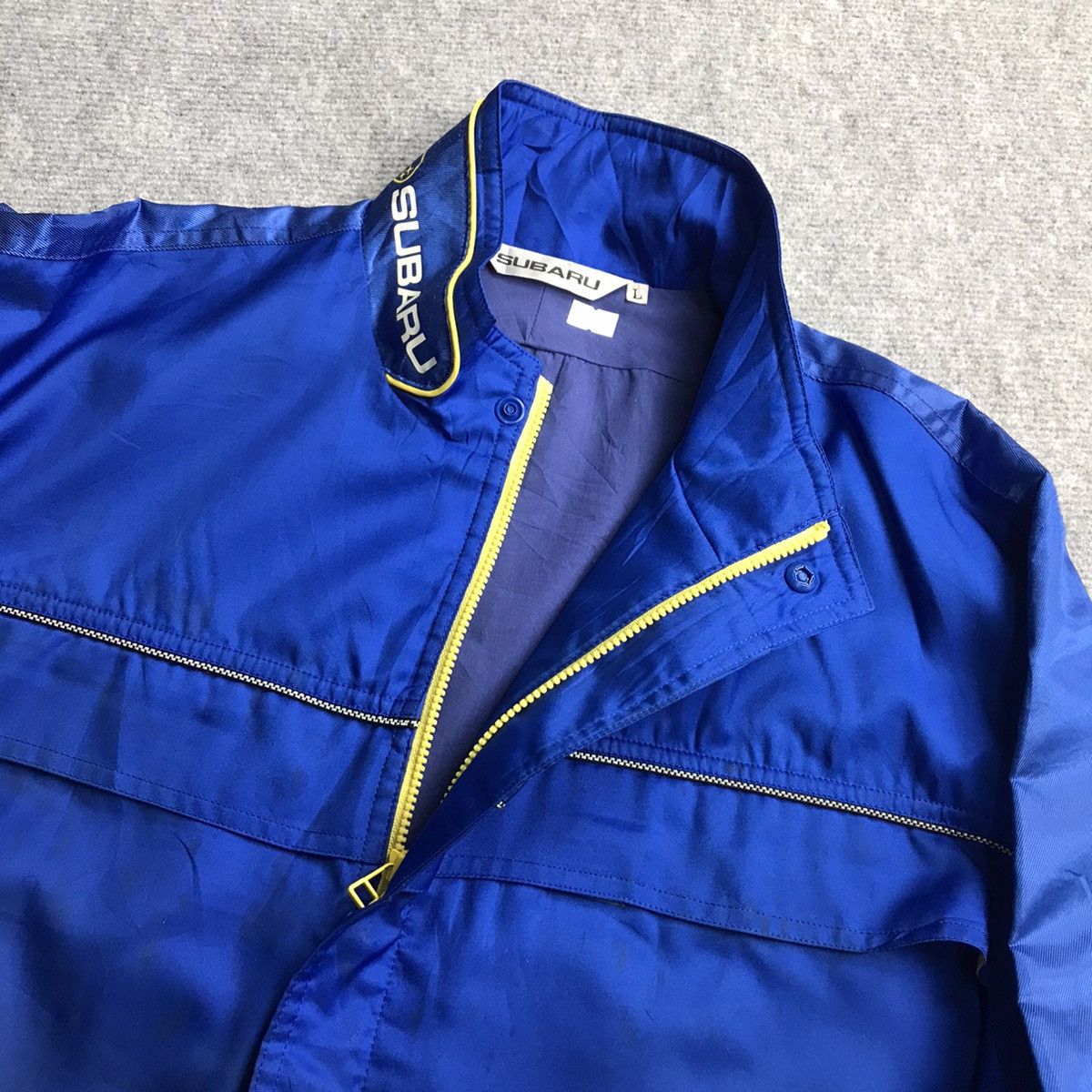 Gear for Sports × Vintage VINTAGE SUBARU RACING UNIFORM BLACK OIL JACKET Size US L / EU 52-54 / 3 - 4 Thumbnail