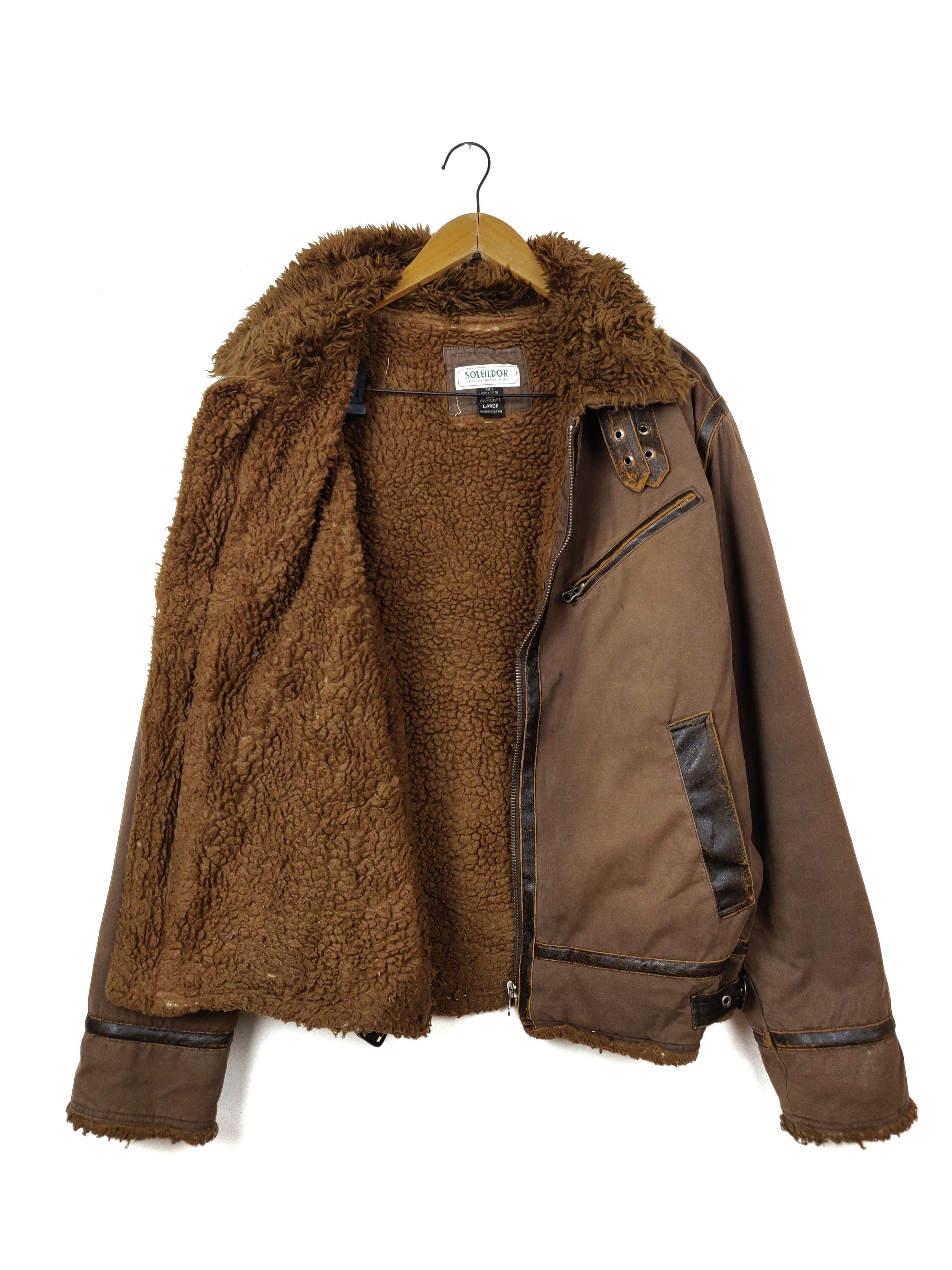 Other Soleil D'oR France Sherpa Shearling Winter Jacket Size US L / EU 52-54 / 3 - 2 Thumbnail