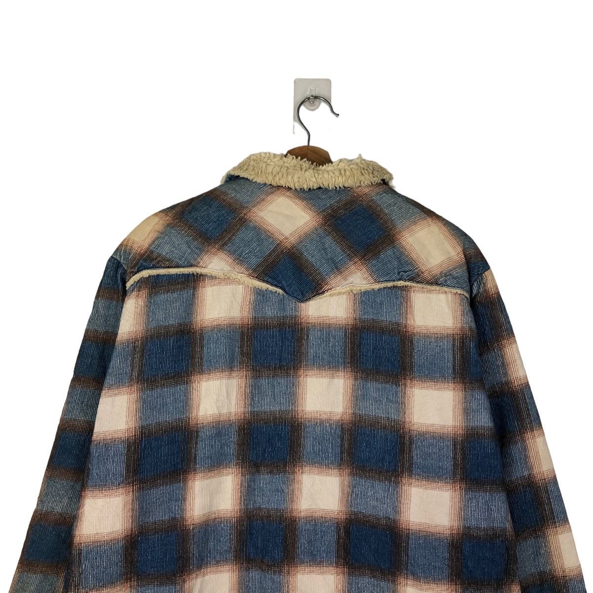 Vintage VINTAGE FLANNEL JACKET TARTAN DESIGN MINK FUR LINING RIVETS Size US M / EU 48-50 / 2 - 8 Thumbnail
