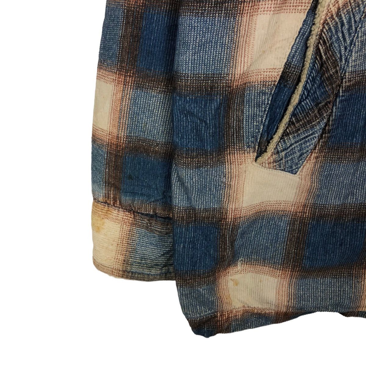 Vintage VINTAGE FLANNEL JACKET TARTAN DESIGN MINK FUR LINING RIVETS Size US M / EU 48-50 / 2 - 3 Thumbnail
