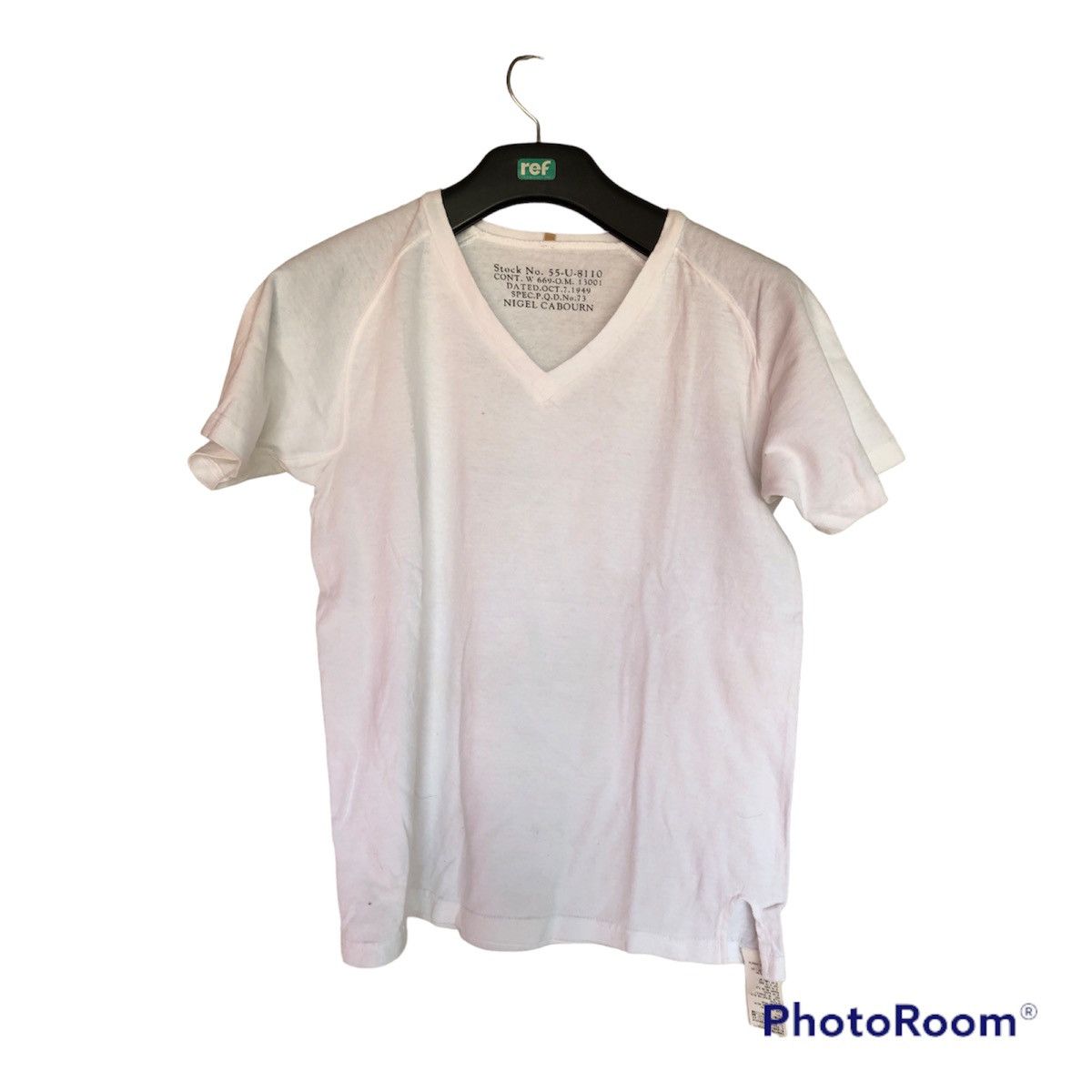 Nigel Cabourn V Tee shirt Plain