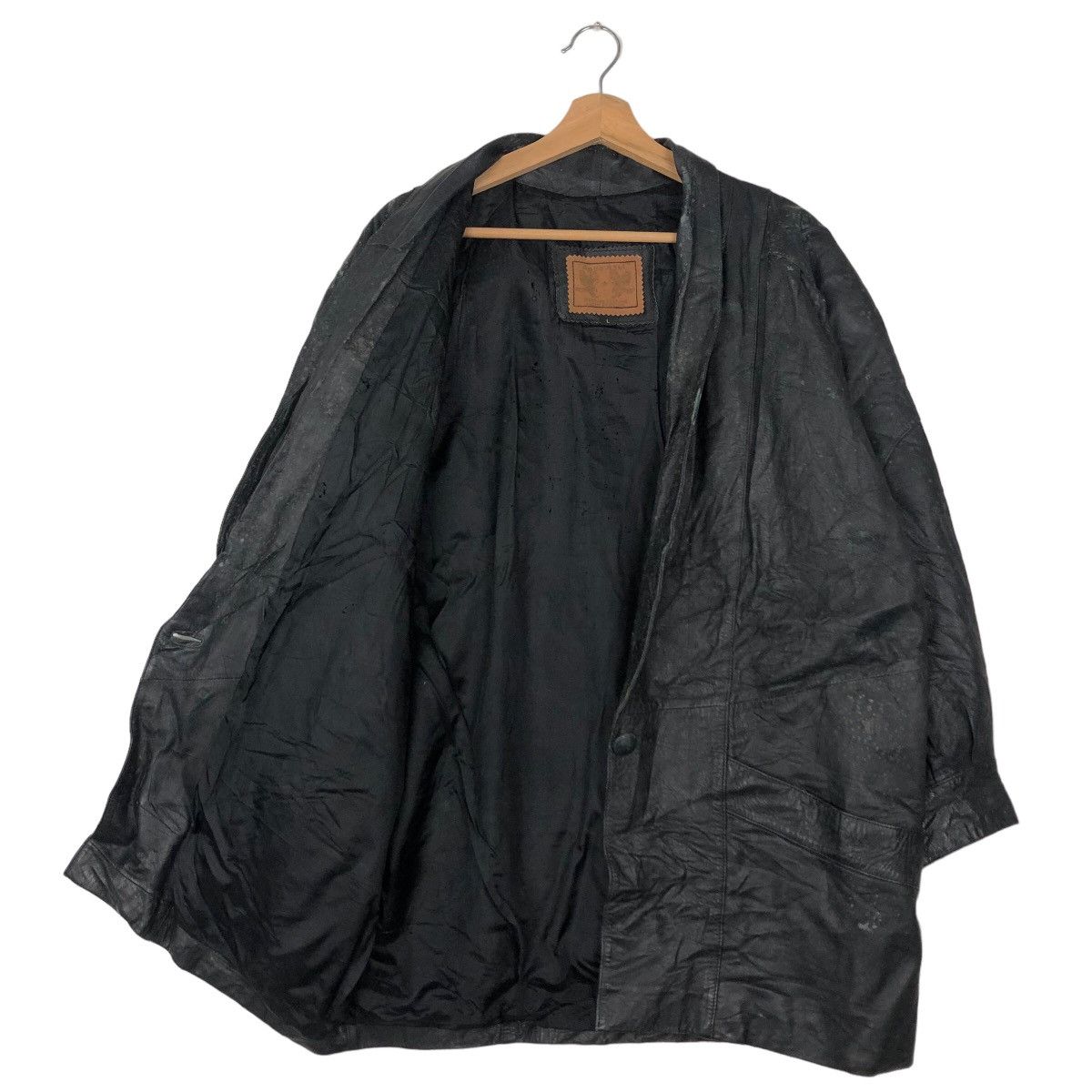 Japanese Brand VINTGE SURVIVAL LEATHER JACKET ISSEY MIYAKE DESIGN STYLE Size US L / EU 52-54 / 3 - 9 Thumbnail