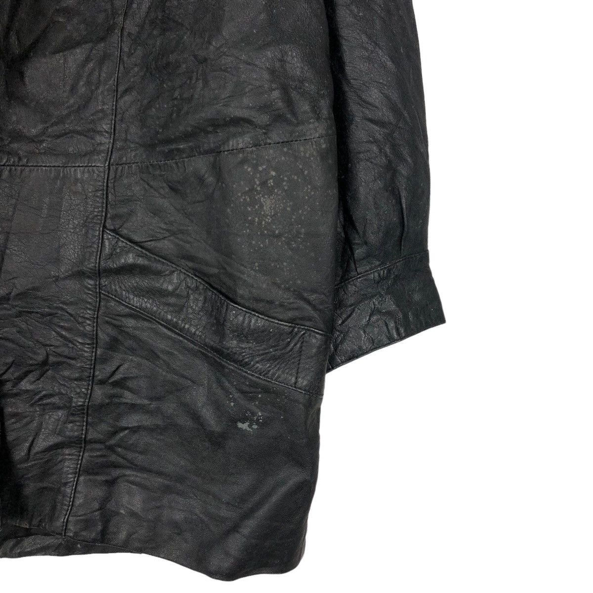 Japanese Brand VINTGE SURVIVAL LEATHER JACKET ISSEY MIYAKE DESIGN STYLE Size US L / EU 52-54 / 3 - 4 Thumbnail