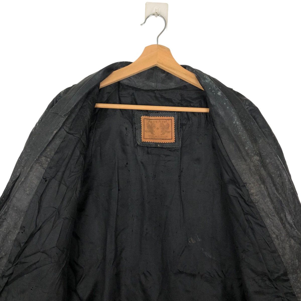 Japanese Brand VINTGE SURVIVAL LEATHER JACKET ISSEY MIYAKE DESIGN STYLE Size US L / EU 52-54 / 3 - 11 Thumbnail