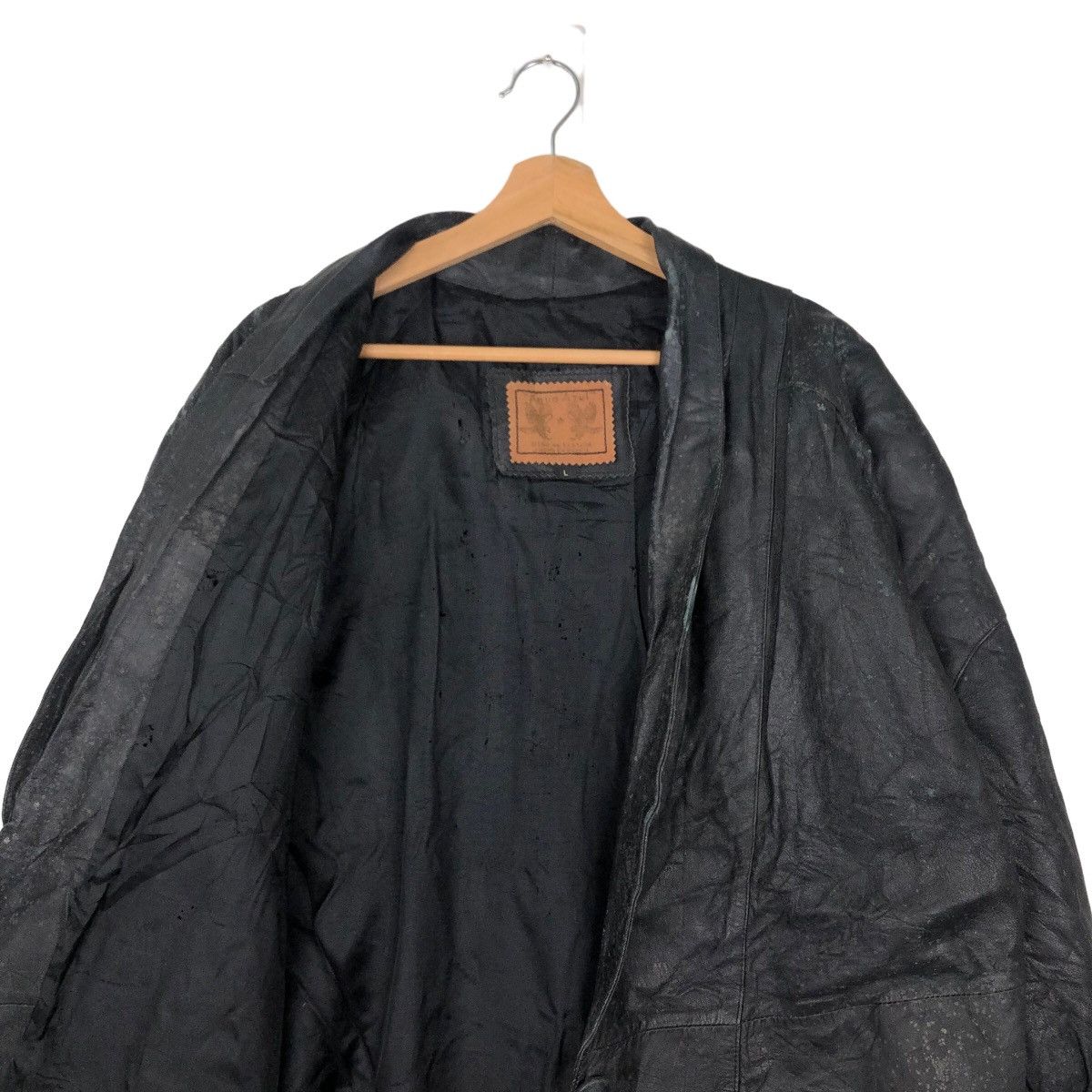 Japanese Brand VINTGE SURVIVAL LEATHER JACKET ISSEY MIYAKE DESIGN STYLE Size US L / EU 52-54 / 3 - 10 Thumbnail