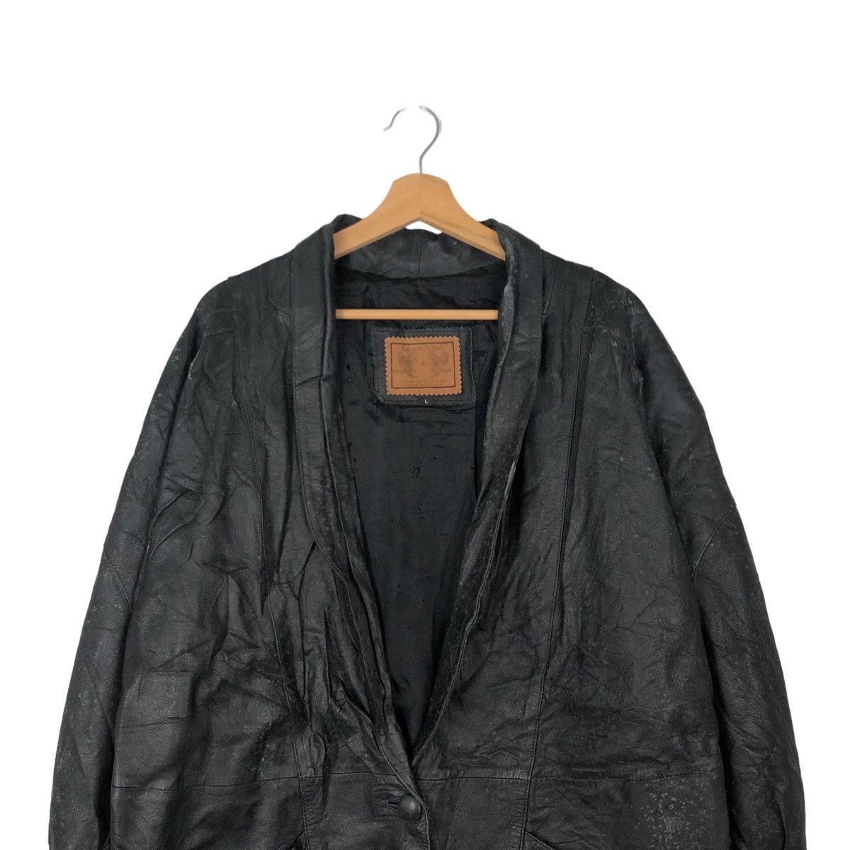Japanese Brand VINTGE SURVIVAL LEATHER JACKET ISSEY MIYAKE DESIGN STYLE Size US L / EU 52-54 / 3 - 2 Thumbnail
