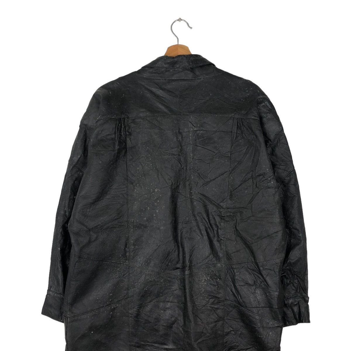Japanese Brand VINTGE SURVIVAL LEATHER JACKET ISSEY MIYAKE DESIGN STYLE Size US L / EU 52-54 / 3 - 8 Thumbnail