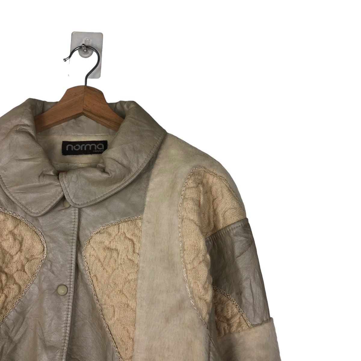 Japanese Brand VINTAGE BOMBER LEATHER JACKET NORMA CANADA ISSEY MIYKE STYLE Size US S / EU 44-46 / 1 - 5 Thumbnail
