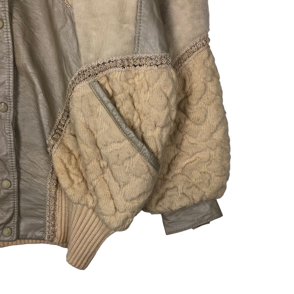 Japanese Brand VINTAGE BOMBER LEATHER JACKET NORMA CANADA ISSEY MIYKE STYLE Size US S / EU 44-46 / 1 - 4 Thumbnail