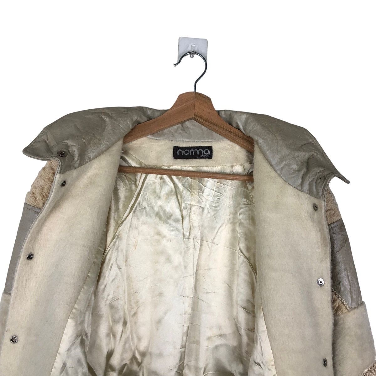Japanese Brand VINTAGE BOMBER LEATHER JACKET NORMA CANADA ISSEY MIYKE STYLE Size US S / EU 44-46 / 1 - 11 Thumbnail