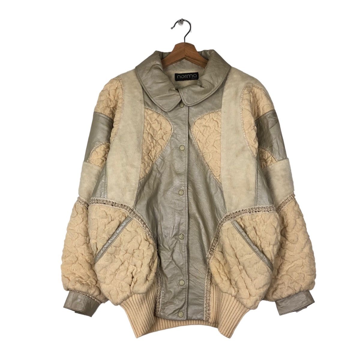 Japanese Brand VINTAGE BOMBER LEATHER JACKET NORMA CANADA ISSEY MIYKE STYLE Size US S / EU 44-46 / 1 - 1 Thumbnail