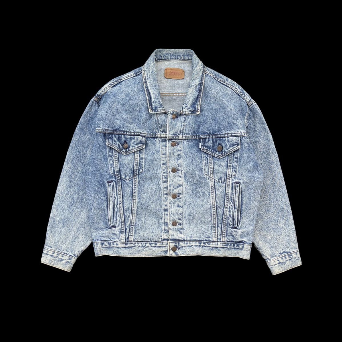 Levi's Vintage Clothing Vintage 1980s Levi’s 506 Trucker Oversize Jacket Made In USA Size US M / EU 48-50 / 2 - 1 Thumbnail