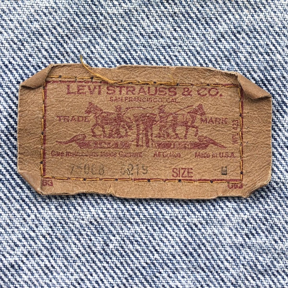 Levi's Vintage Clothing Vintage 1980s Levi’s 506 Trucker Oversize Jacket Made In USA Size US M / EU 48-50 / 2 - 17 Thumbnail