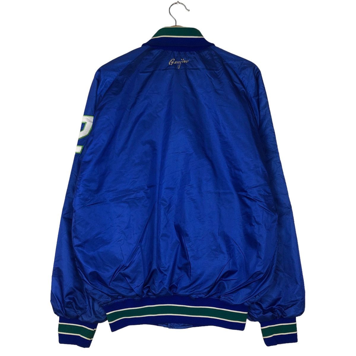 Japanese Brand VINTAGE BOMBER JACKET SATIN BIG LOGO Size US M / EU 48-50 / 2 - 7 Thumbnail