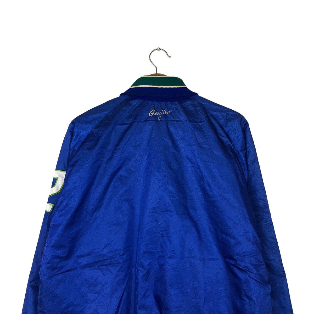 Japanese Brand VINTAGE BOMBER JACKET SATIN BIG LOGO Size US M / EU 48-50 / 2 - 8 Thumbnail