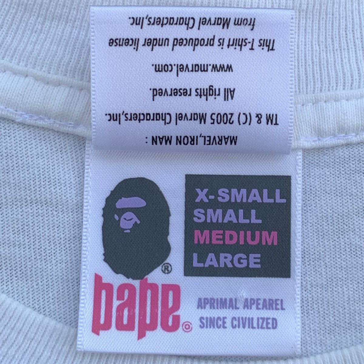 Bape × Marvel Comics 2005 Bape x Marvel Iron Man Tee Size US M / EU 48-50 / 2 - 11 Thumbnail