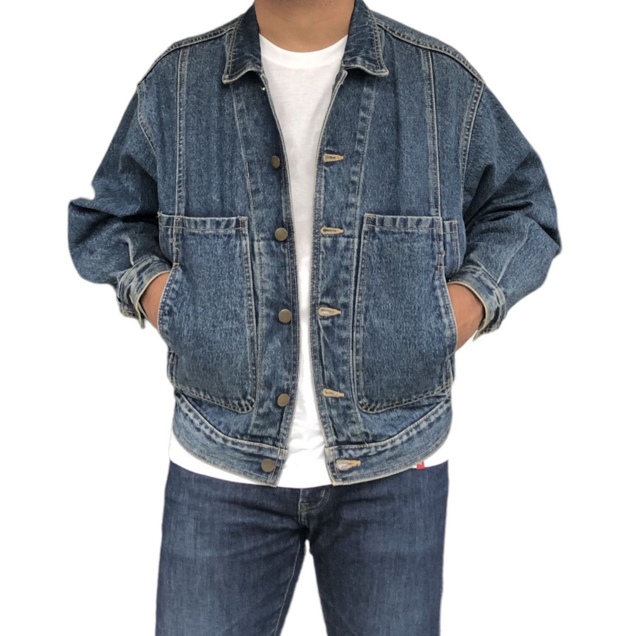 Vintage 🔥RARE🔥VTG 80s Fred Hutchinson baseball player denim jacket Size US M / EU 48-50 / 2 - 1 Thumbnail