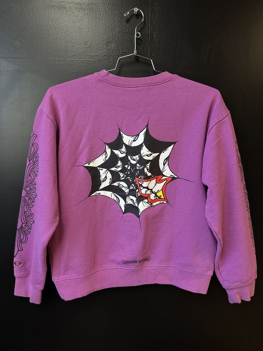 Chrome Hearts Chrome Hearts Matty Boy Spider Web Crewneck | Grailed