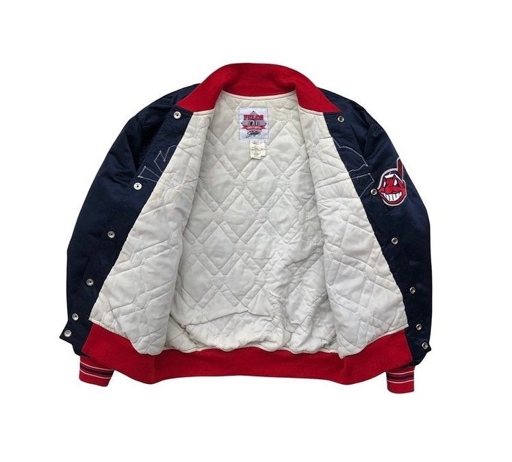 MLB ⚾️Vintage Indiana Baseball MLB Team Varsity Jacket Size US L / EU 52-54 / 3 - 4 Thumbnail