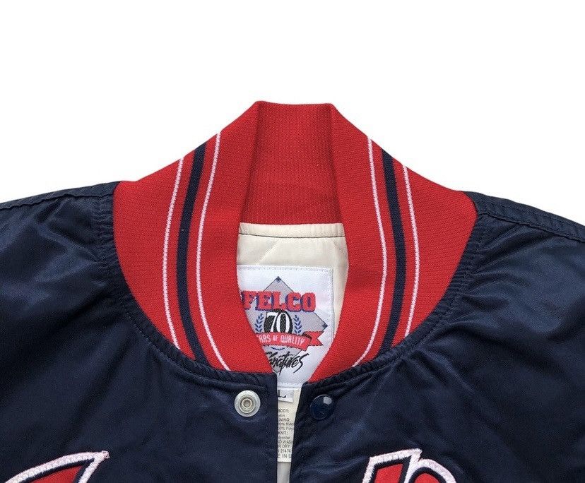 MLB ⚾️Vintage Indiana Baseball MLB Team Varsity Jacket Size US L / EU 52-54 / 3 - 5 Thumbnail