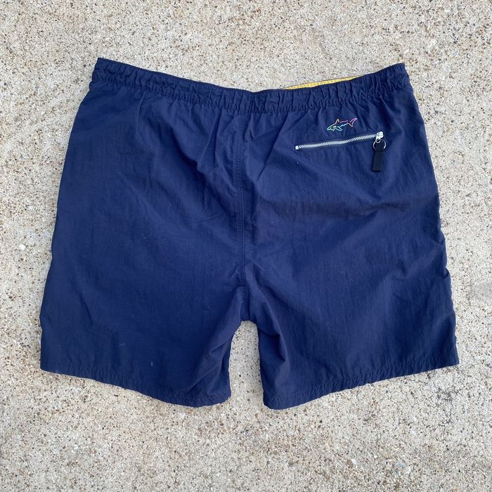 Vintage Vintage Greg Norman Blue Green Wave Nylon Swim Trunks Shorts ...