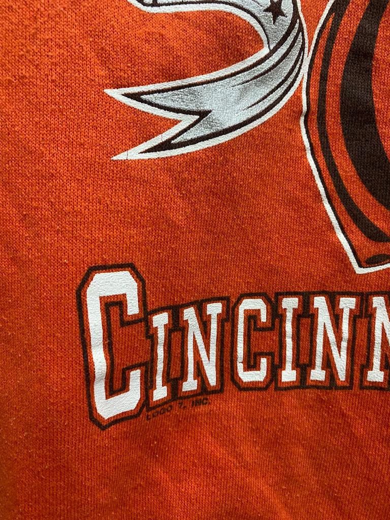 Logo 7 × NFL × Vintage THRASHED🔥VINTAGE NFL CINCINNATI BENGALS FADED SWEATSHIRT Size US M / EU 48-50 / 2 - 7 Thumbnail