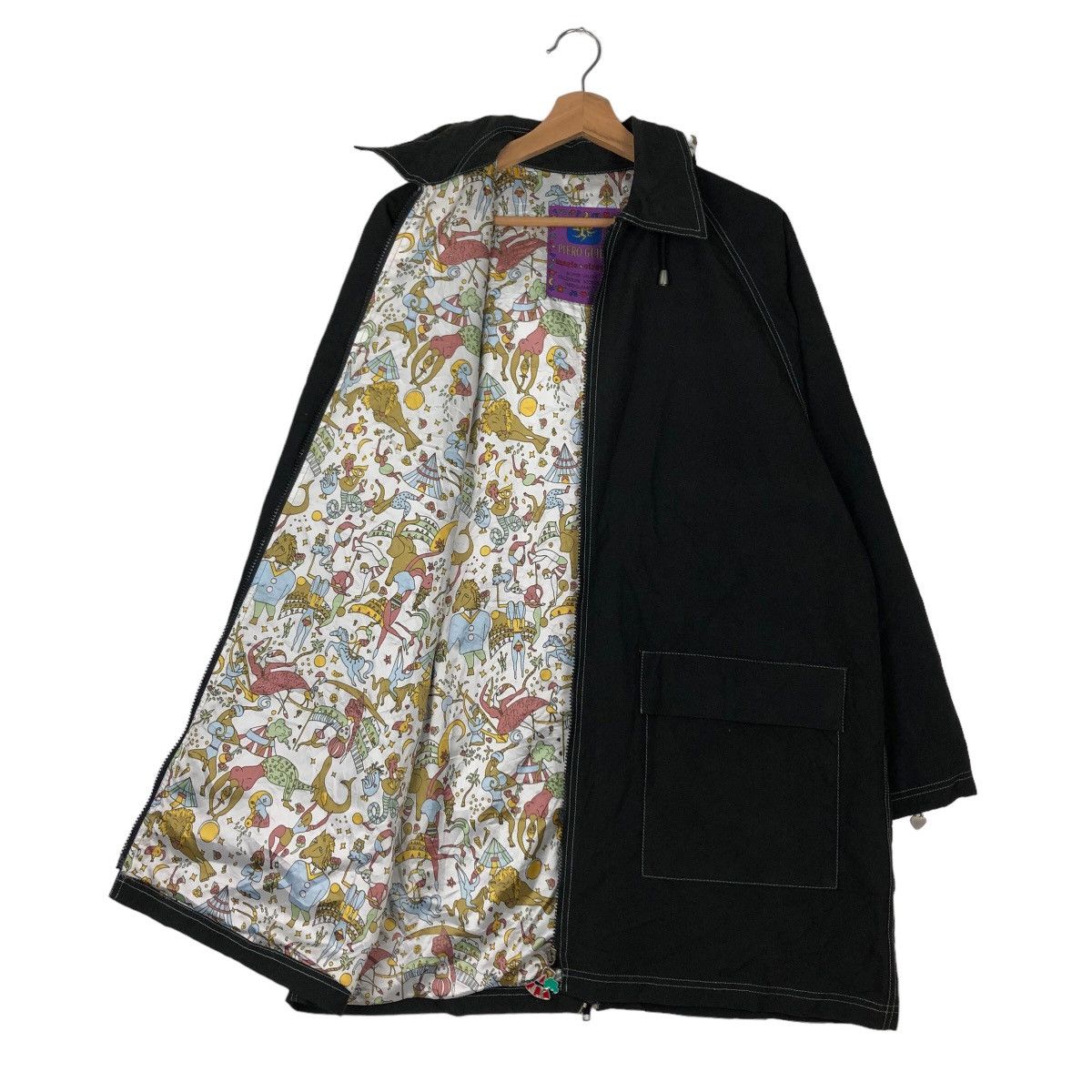 Japanese Brand VINTAGE LONG JACKET PIERO GUIDI JAPAN MADE RARE LINING Size US S / EU 44-46 / 1 - 10 Thumbnail