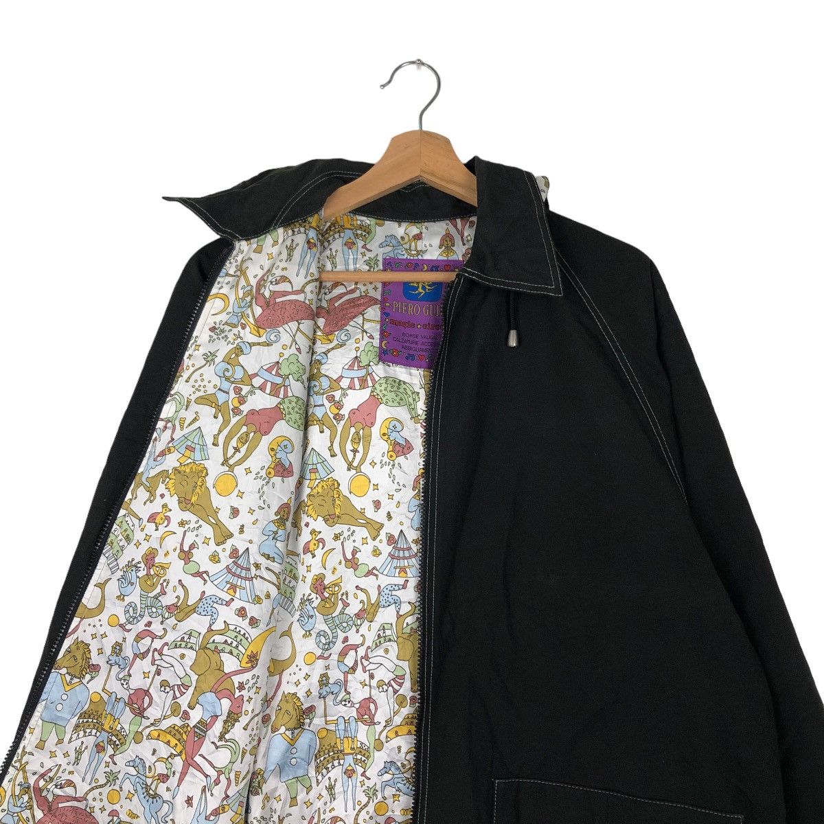 Japanese Brand VINTAGE LONG JACKET PIERO GUIDI JAPAN MADE RARE LINING Size US S / EU 44-46 / 1 - 11 Thumbnail