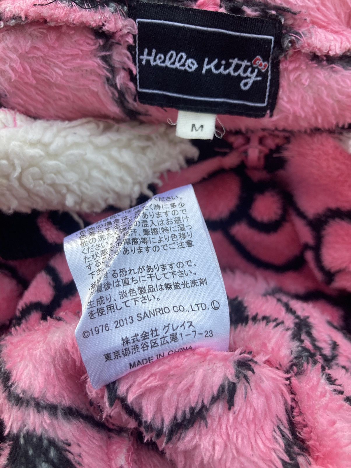 Japanese Brand HELLO KITTY FLEECE FULLPRINT ZIPPER HOODIE Size M / US 6-8 / IT 42-44 - 8 Thumbnail