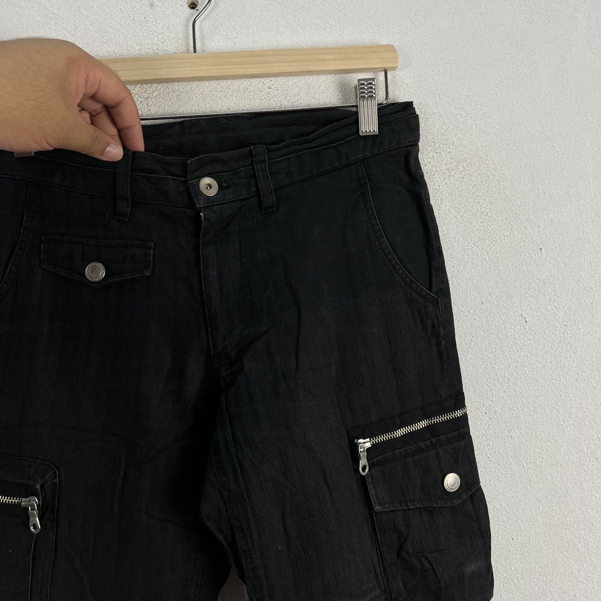 Hysteric Glamour RARE PARACHUTE BIKER SHORT PANTS JAPAN MADE RARE DESIGN Size US 30 / EU 46 - 4 Thumbnail
