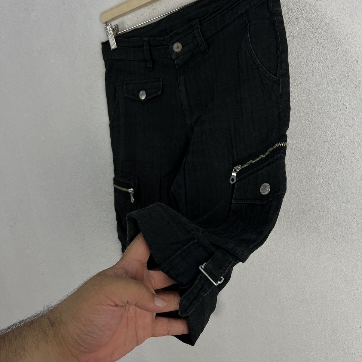Hysteric Glamour RARE PARACHUTE BIKER SHORT PANTS JAPAN MADE RARE DESIGN Size US 30 / EU 46 - 5 Thumbnail