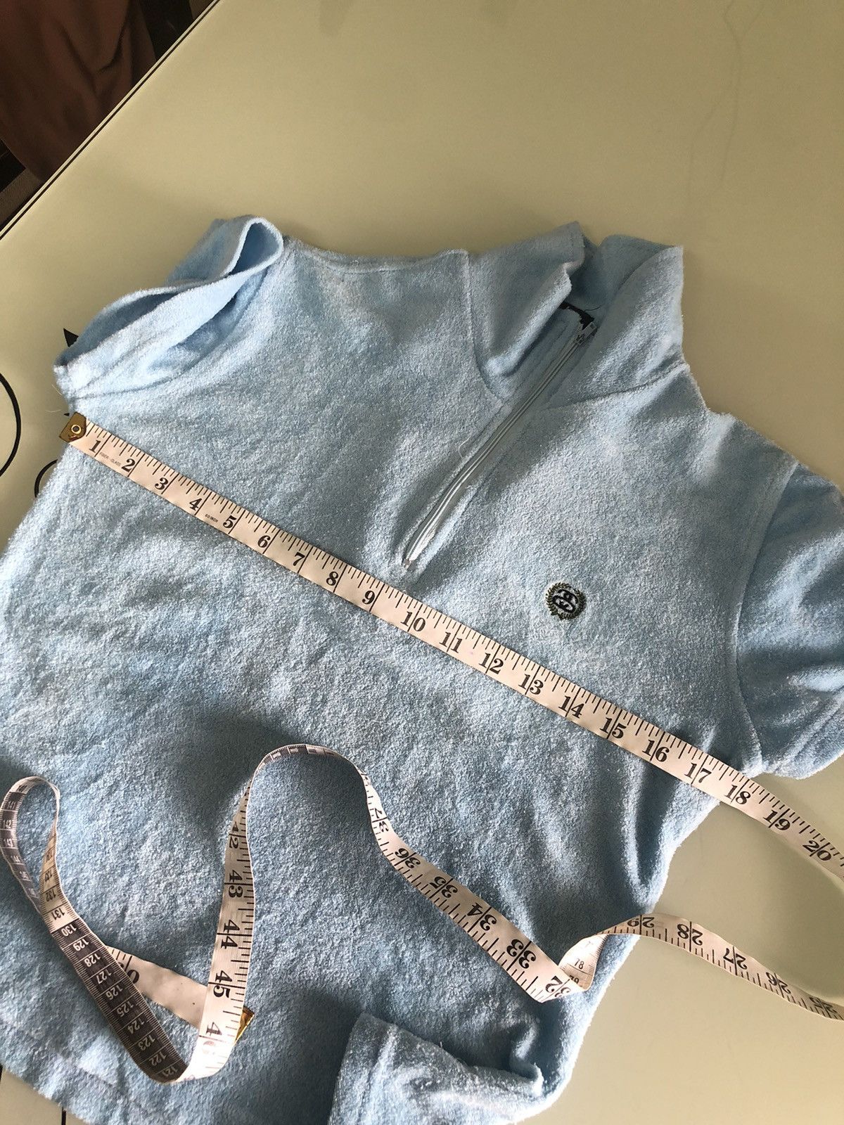 Stussy Vintage Stussy Double S Logo Fleece Crop Top Size S / US 4 / IT 40 - 14 Thumbnail