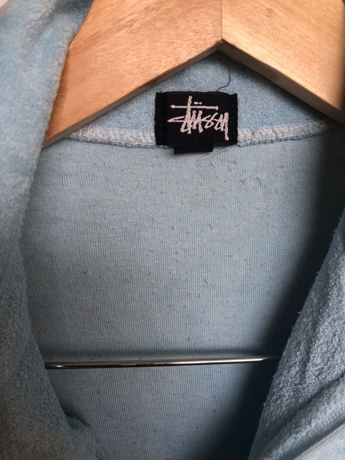 Stussy Vintage Stussy Double S Logo Fleece Crop Top Size S / US 4 / IT 40 - 8 Thumbnail