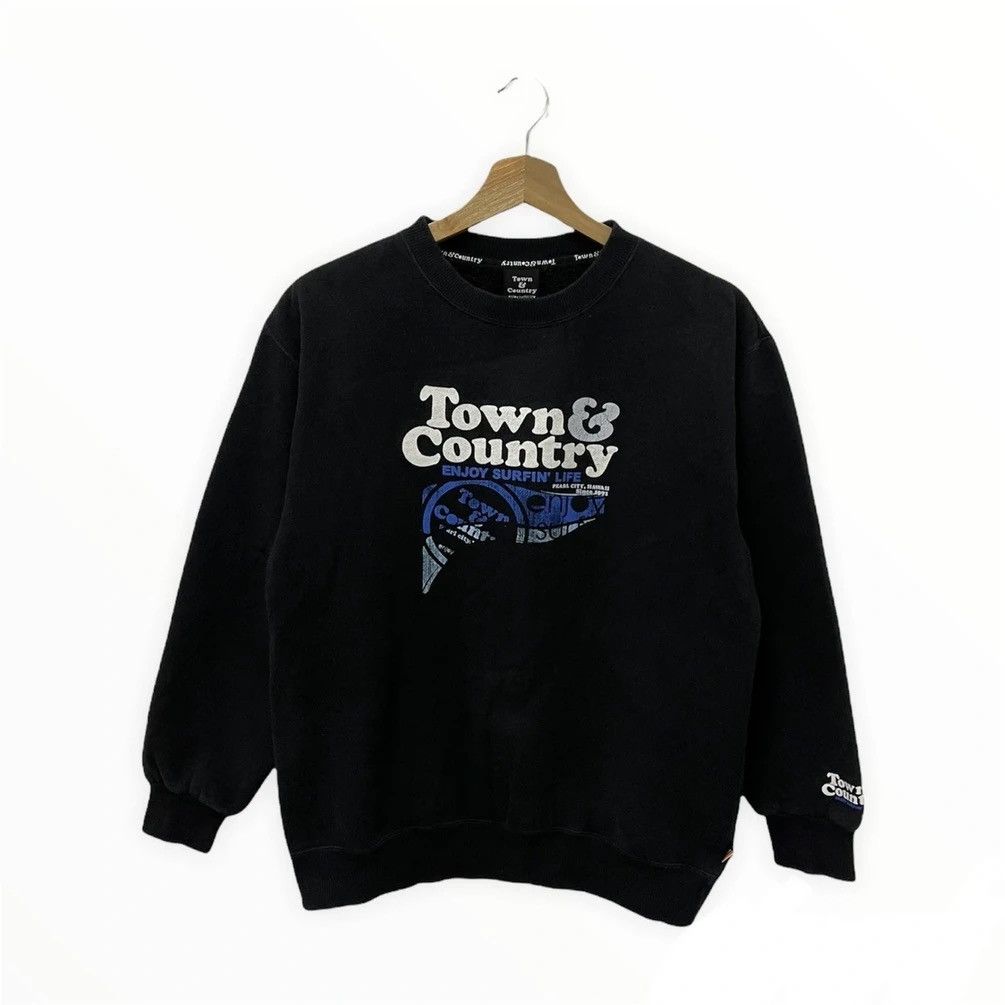 Japanese Brand × Vintage Town & Country Surf Style Hawaiian Crewneck Sweatshirt Size US M / EU 48-50 / 2 - 2 Thumbnail