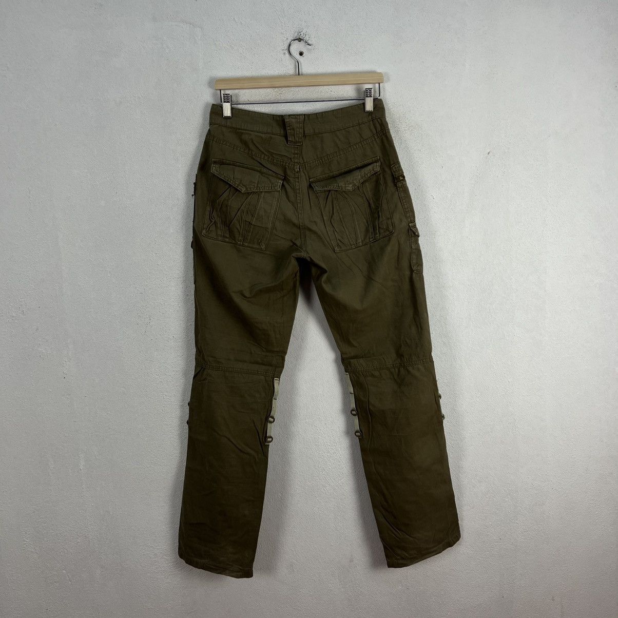 Hysteric Glamour VINTAGE CARGO MULTI POCKET PANTS PARACHUTE BIKER DESIGN Size US 30 / EU 46 - 7 Thumbnail
