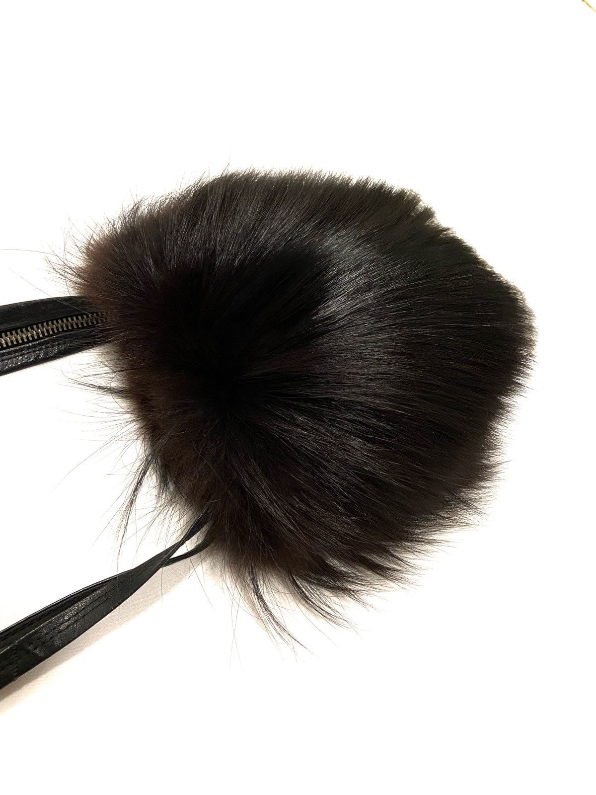 Rick Owens Palais Royal Fox Fur Bag (Hunrickowens, Hun, Mink) Size ONE SIZE - 3 Thumbnail