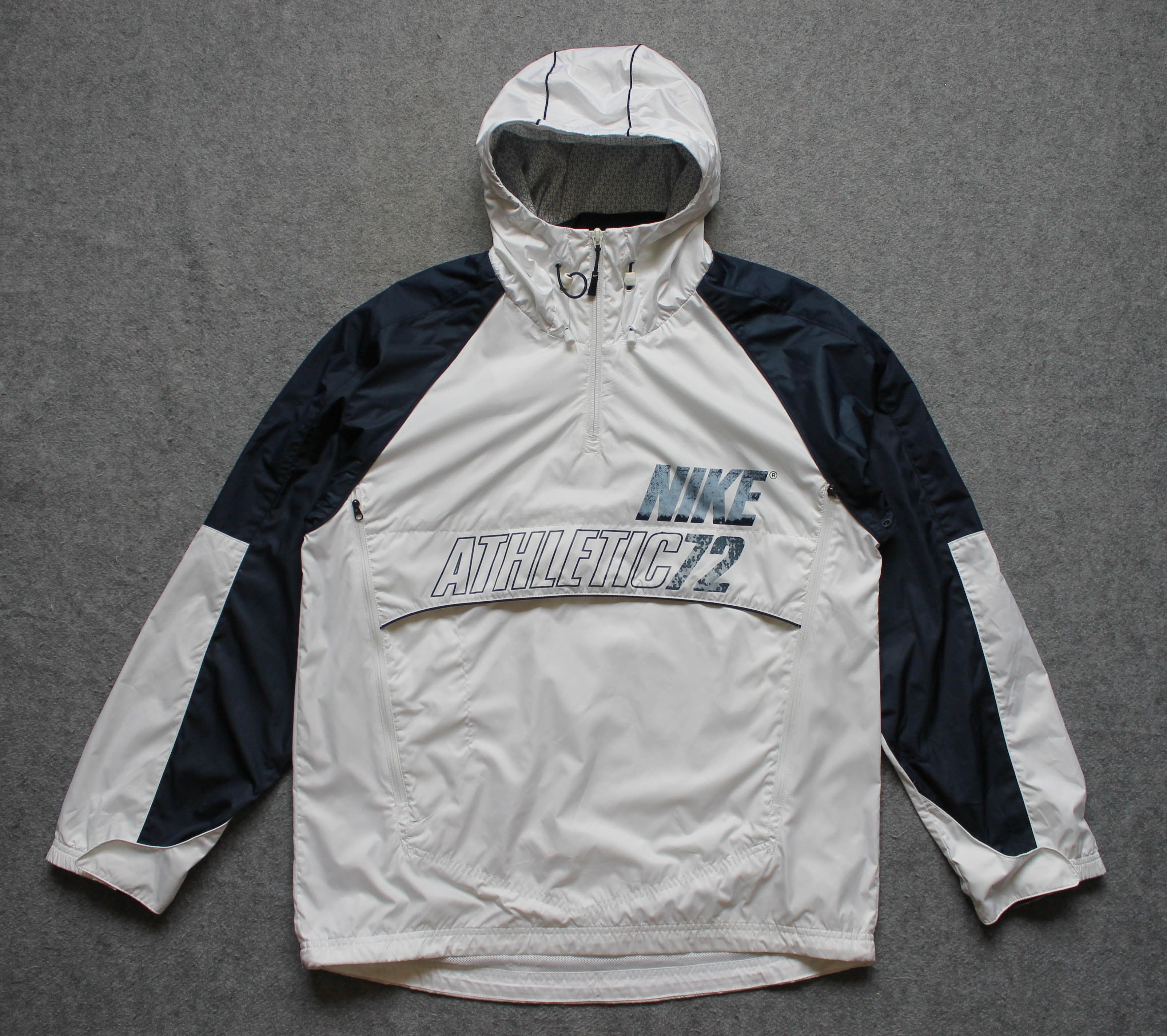 Nike Vintage Nike Athletic big logo anorak jacket Size US M / EU 48-50 / 2 - 2 Thumbnail