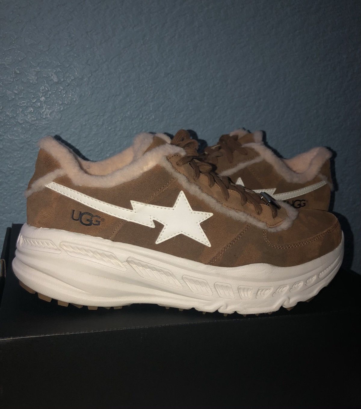 Bape × Ugg Bape x Ugg Bapesta Sneakers Size US 11.5 / EU 44-45 - 2 Thumbnail