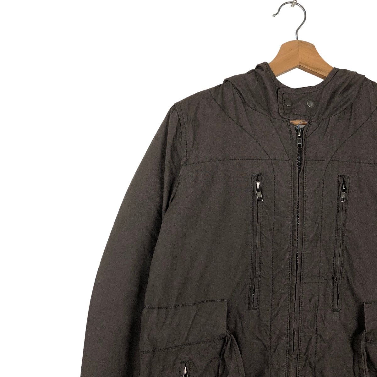 Japanese Brand VINTAGE FISH TAIL PARKA JACKET DIESEL MILITARY DESIGN Size US XS / EU 42 / 0 - 4 Thumbnail