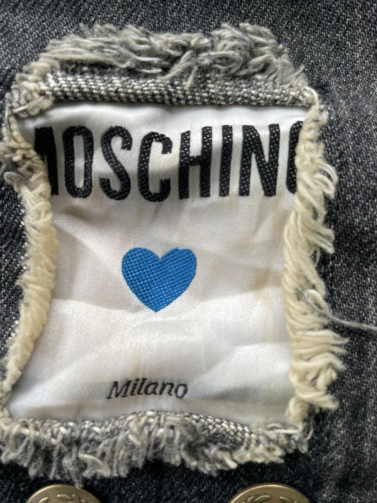 Moschino Vintage Moschino King of Hearts Denim Jacket Size US M / EU 48-50 / 2 - 14 Thumbnail