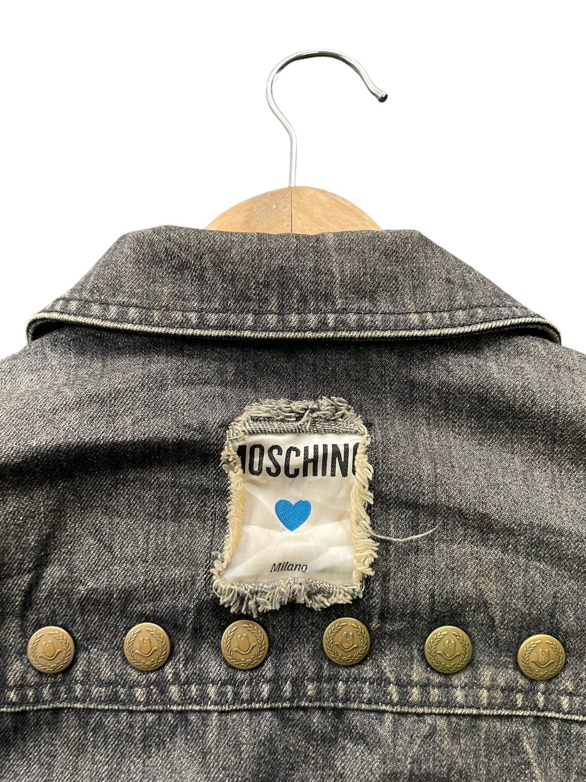 Moschino Vintage Moschino King of Hearts Denim Jacket Size US M / EU 48-50 / 2 - 9 Thumbnail