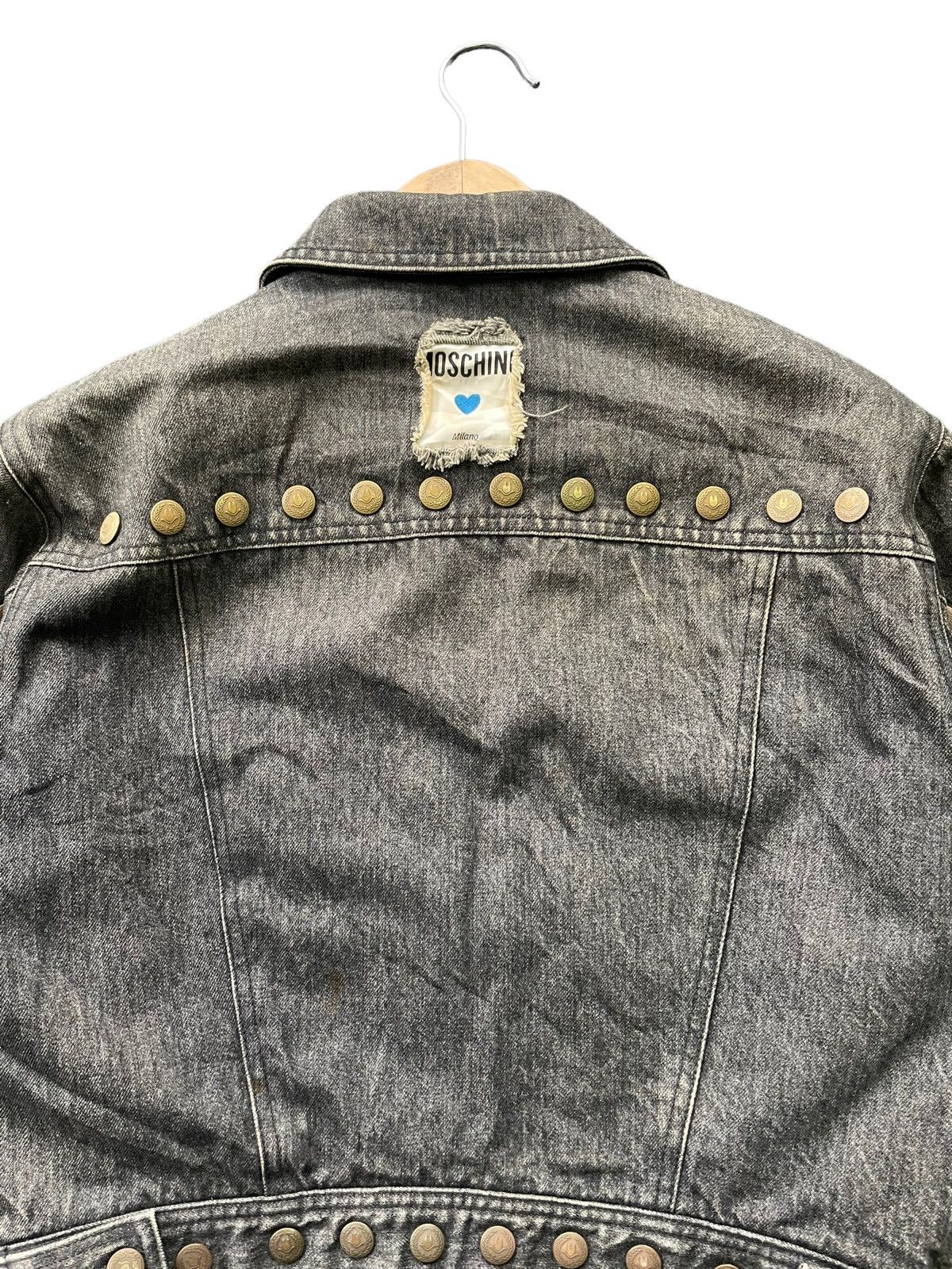 Moschino Vintage Moschino King of Hearts Denim Jacket Size US M / EU 48-50 / 2 - 8 Thumbnail