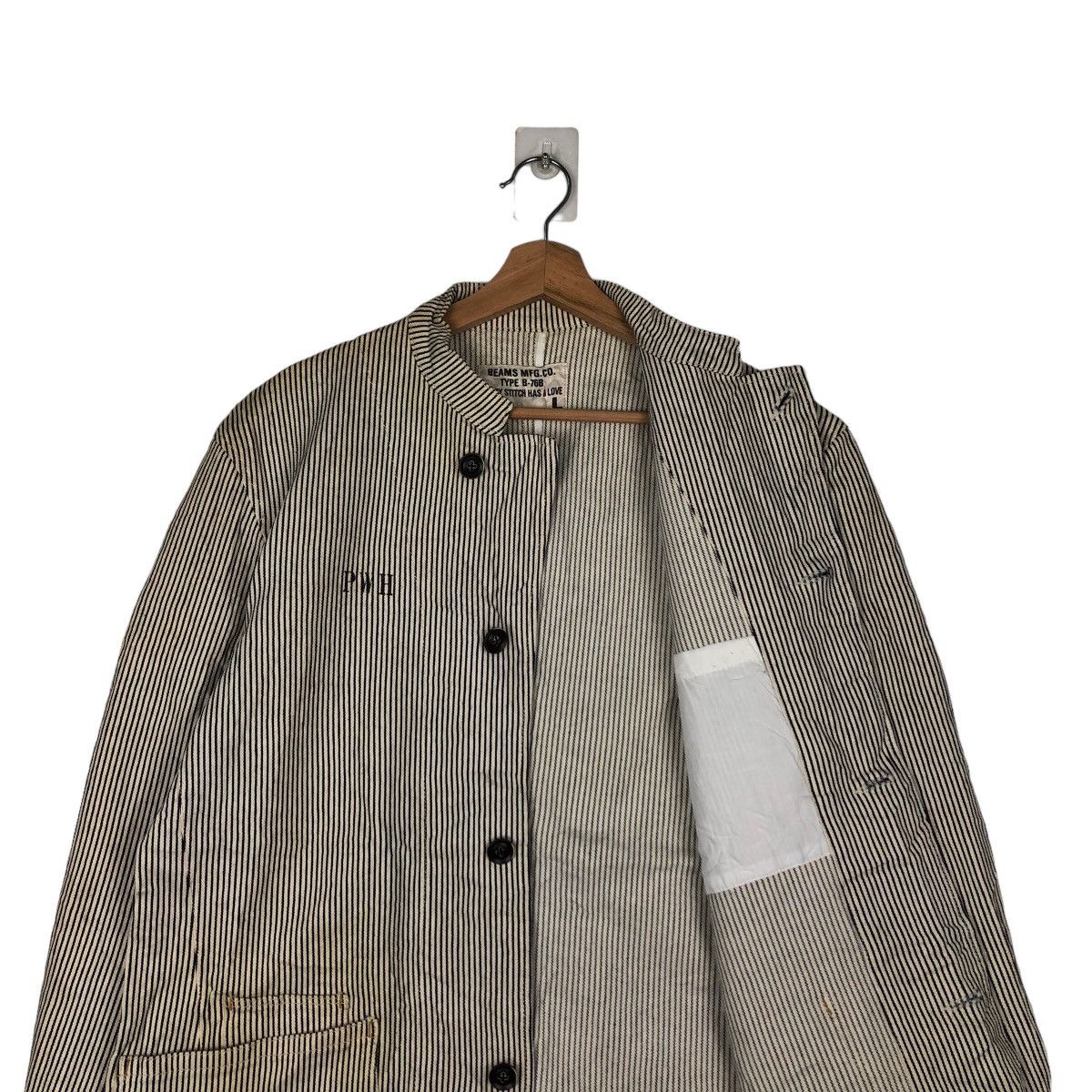 Japanese Brand VINTAGE HIKORY CHORE JACKET BEAMS MFG CO ISSEY MIYAKE DESIGN Size US L / EU 52-54 / 3 - 10 Thumbnail