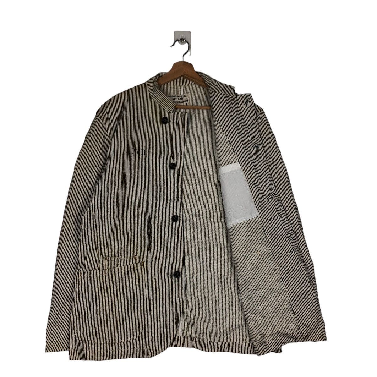 Japanese Brand VINTAGE HIKORY CHORE JACKET BEAMS MFG CO ISSEY MIYAKE DESIGN Size US L / EU 52-54 / 3 - 9 Thumbnail
